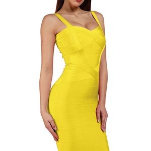 Celebrity Midi Evening Party Bandage Dress